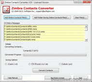 Zimbra Contacts to Outlook screenshot